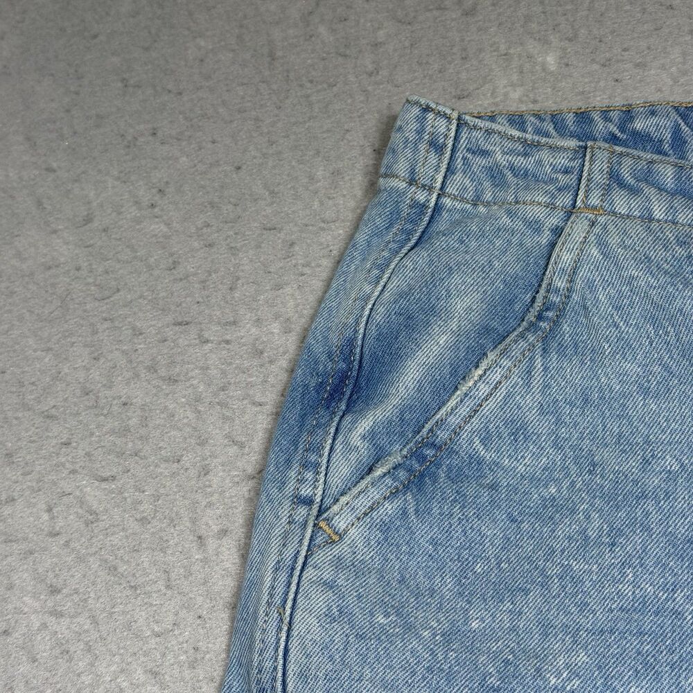 Levis 94 Baggy Cargo Jeans Women 30 Fits 32x39 Light Wash Wide Leg Utility Denim - Picture 3 of 16